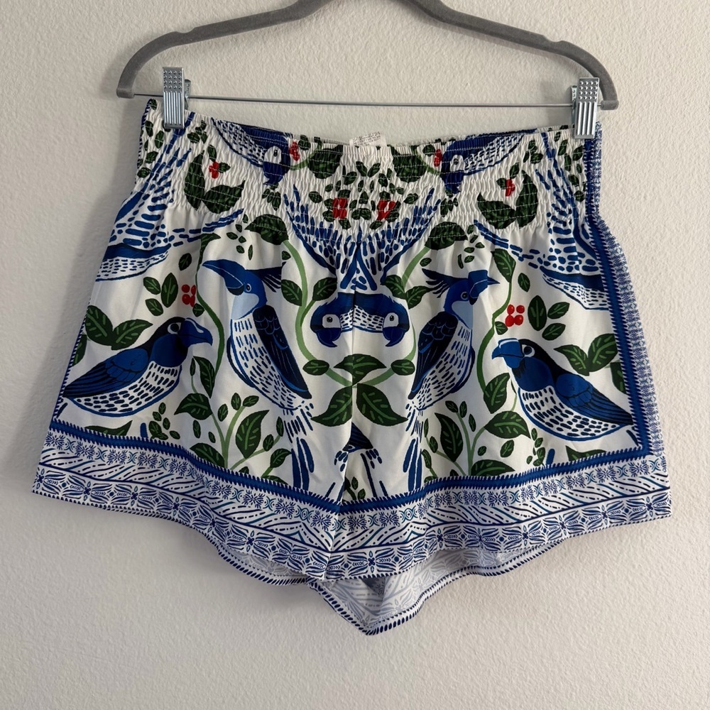 SHEIN Nature Floral Bird Vacation Resort Patterned Two Piece Set Size L/XL - Picture 5 of 8
